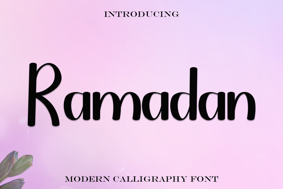 Przykład czcionki Ramadan