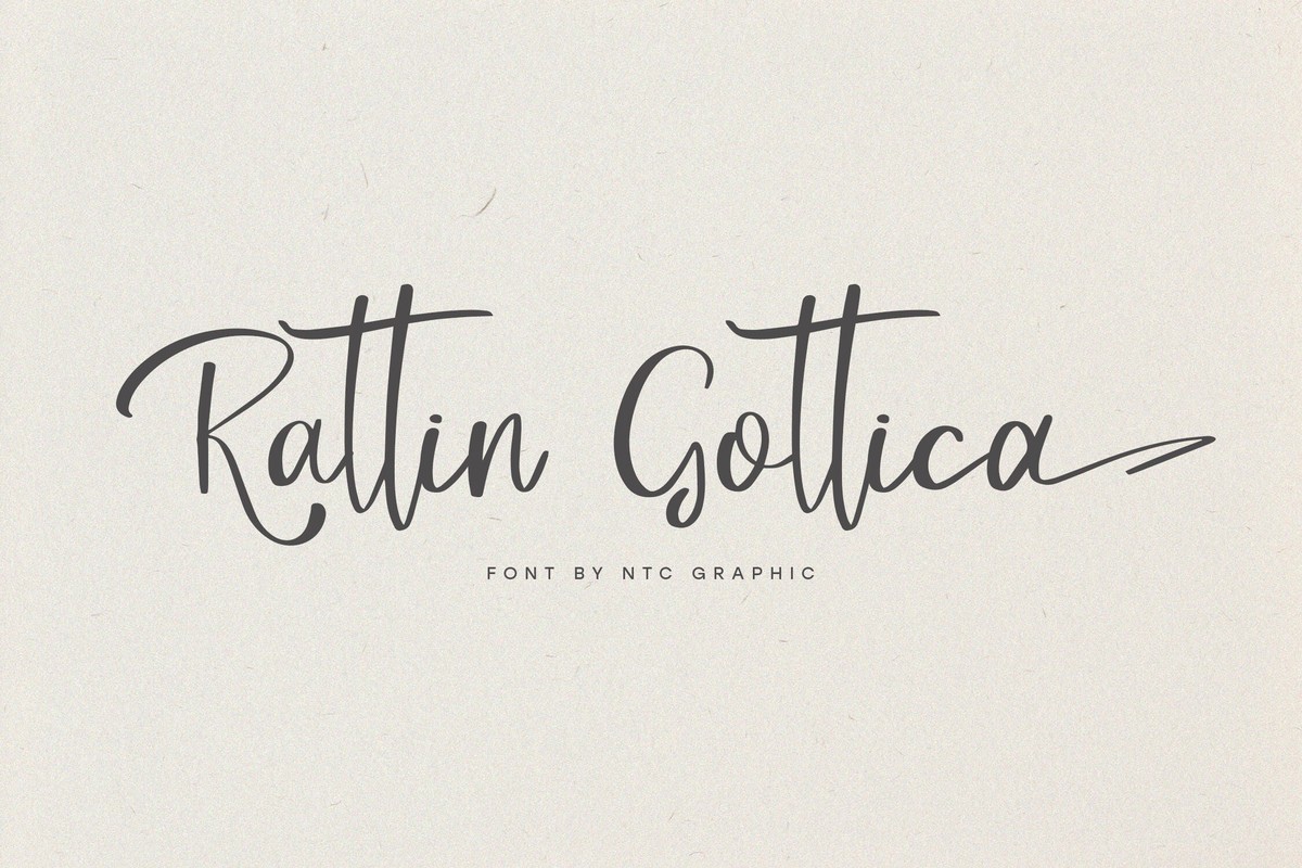 Przykład czcionki Rattin Gotica