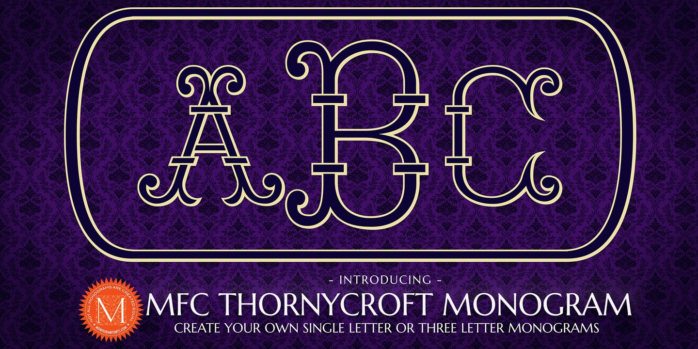 Przykład czcionki MFC Thornycroft Monogram Regular