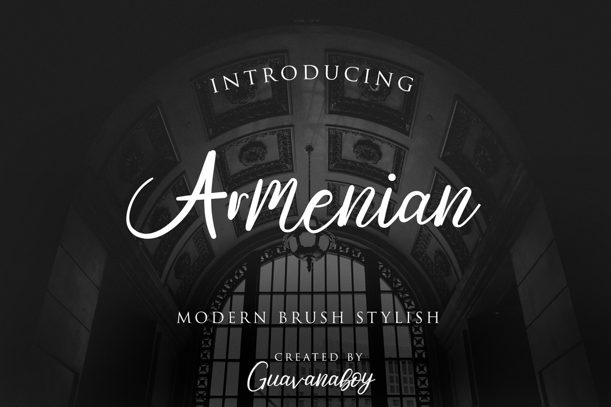 Przykład czcionki Armenian