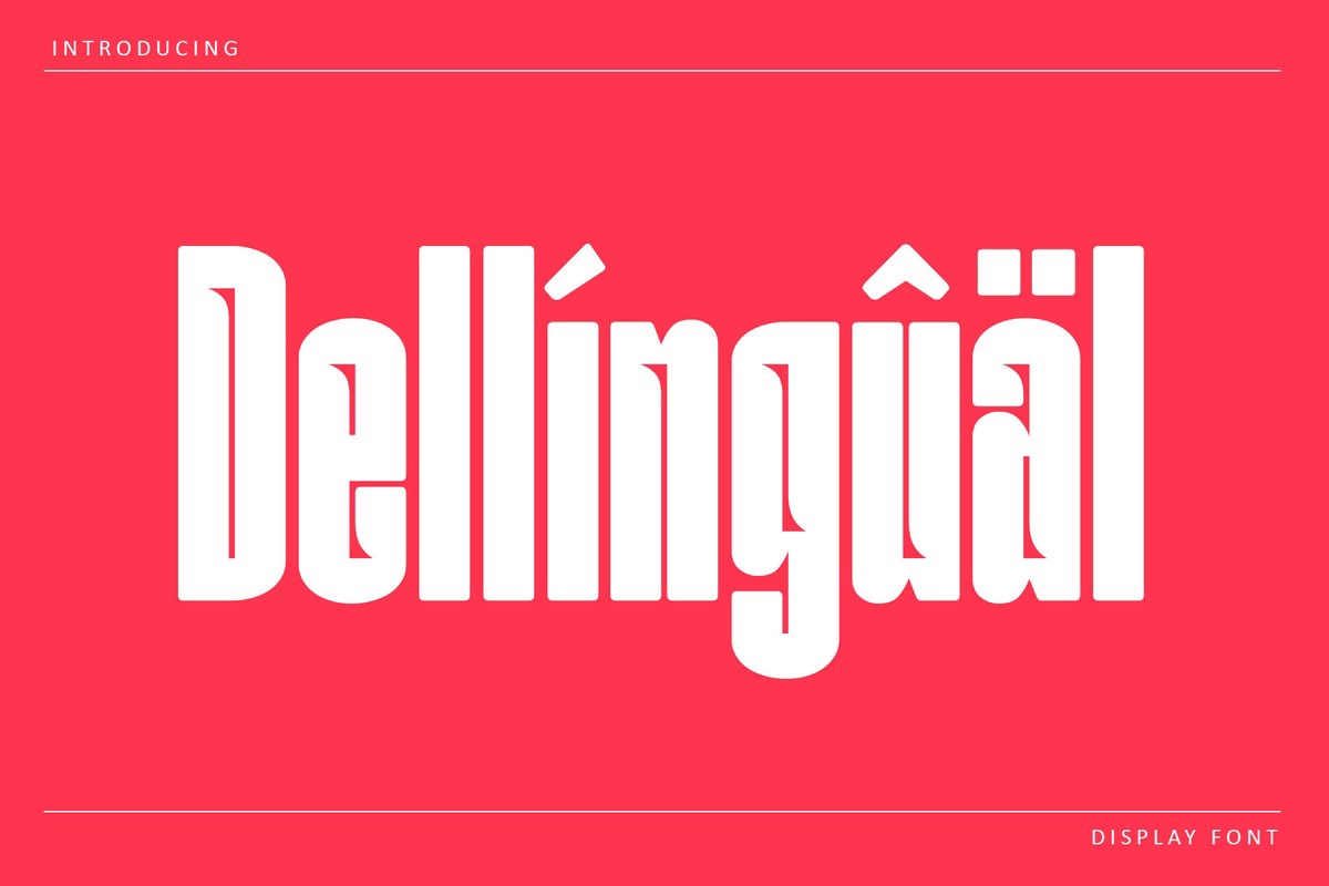 Przykład czcionki Dellingual