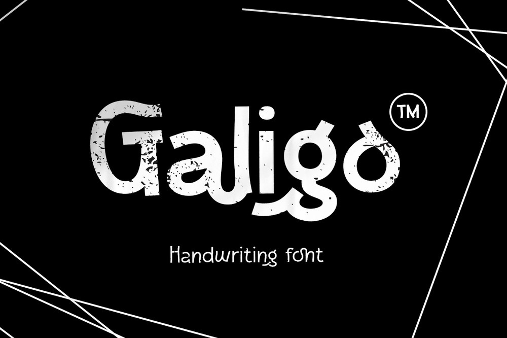 Przykład czcionki Galigo