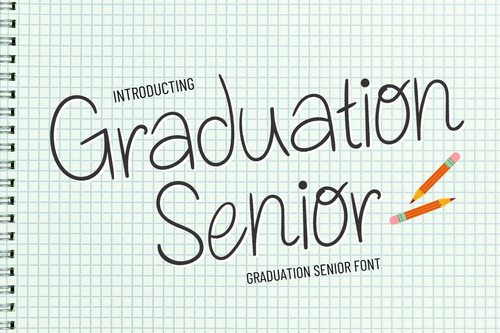 Przykład czcionki Graduation Senior