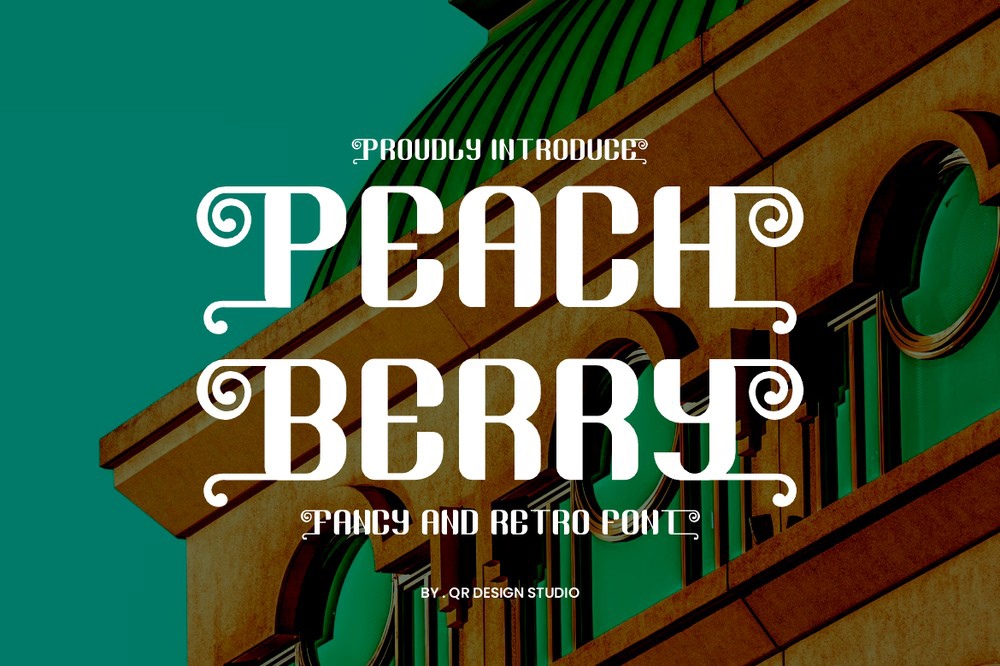 Przykład czcionki Peach Berry