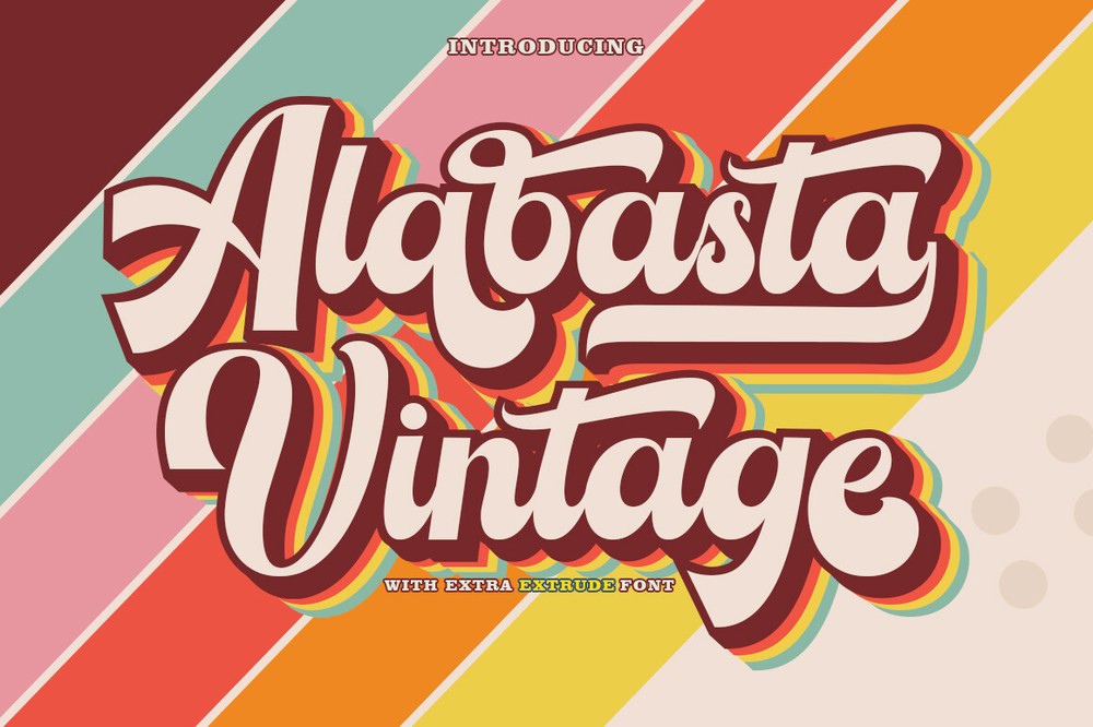 Przykład czcionki Alabasta Vintage