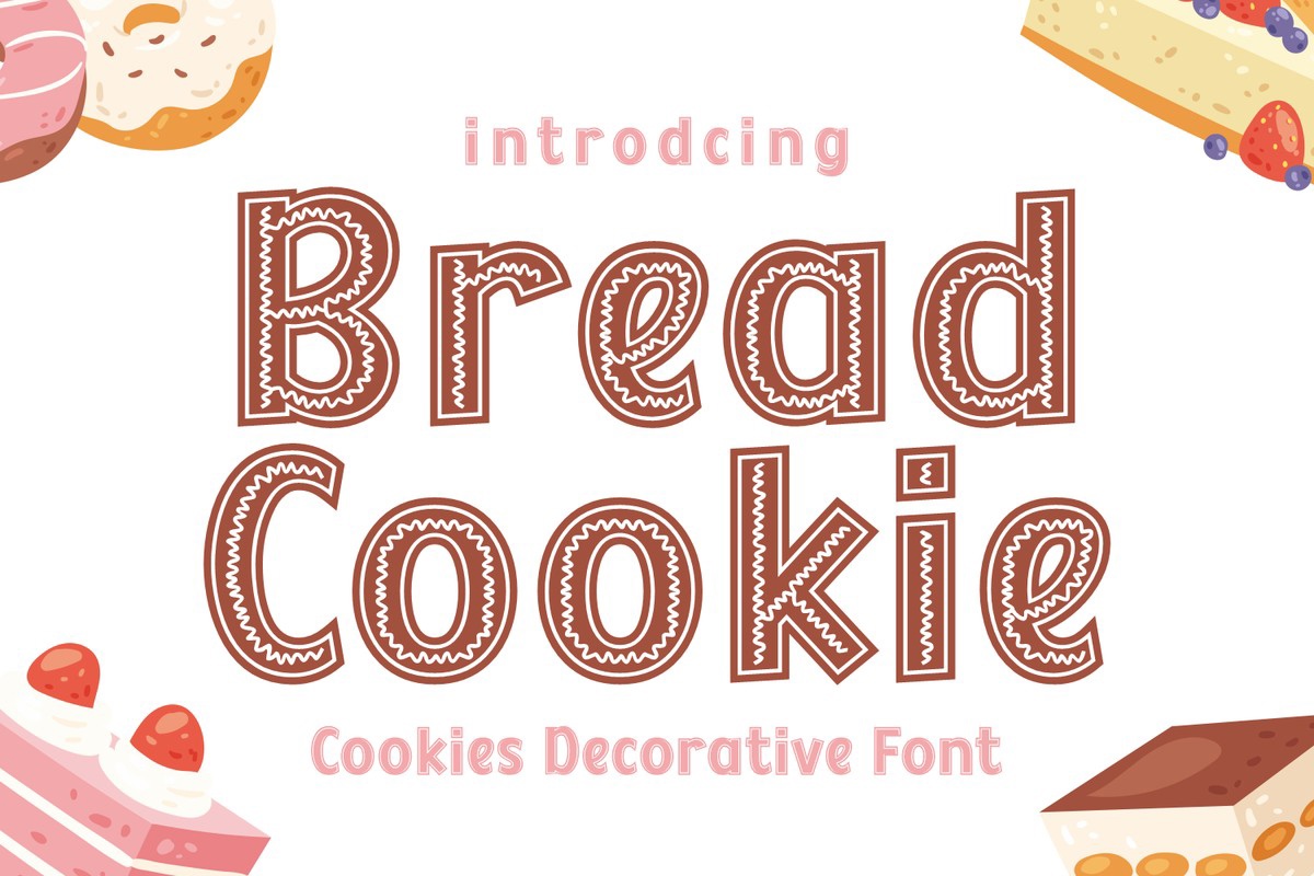 Przykład czcionki Bread Cookie