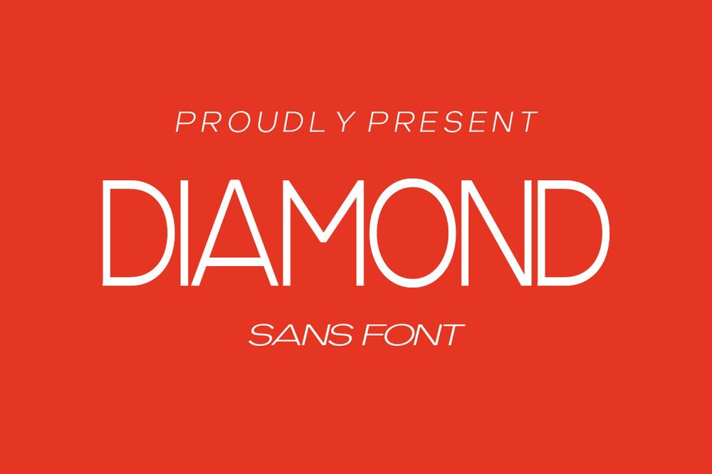 Przykład czcionki Diamond Italic