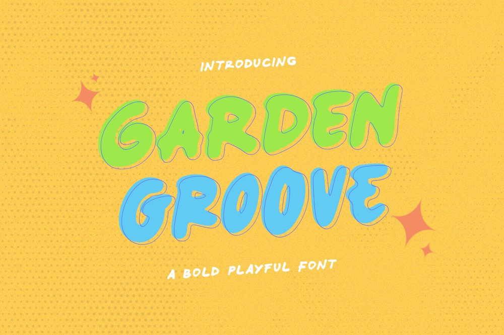 Przykład czcionki Garden Groove