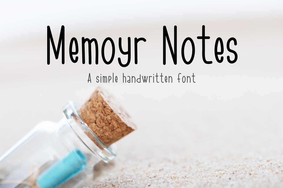 Przykład czcionki Memoyr Notes