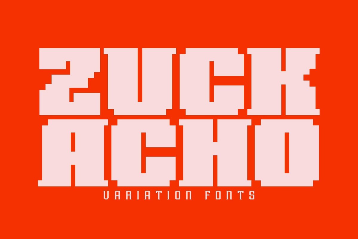 Przykład czcionki Zuck Acho