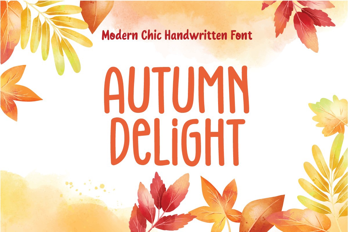 Przykład czcionki Autumn Delight