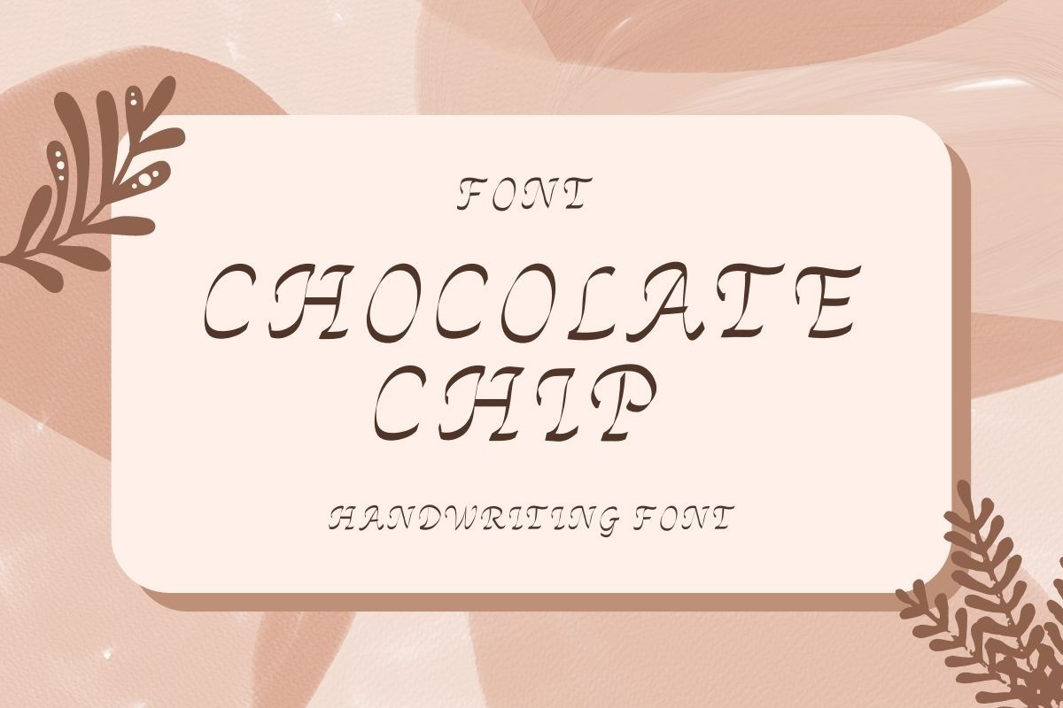 Przykład czcionki Chocolate Chip
