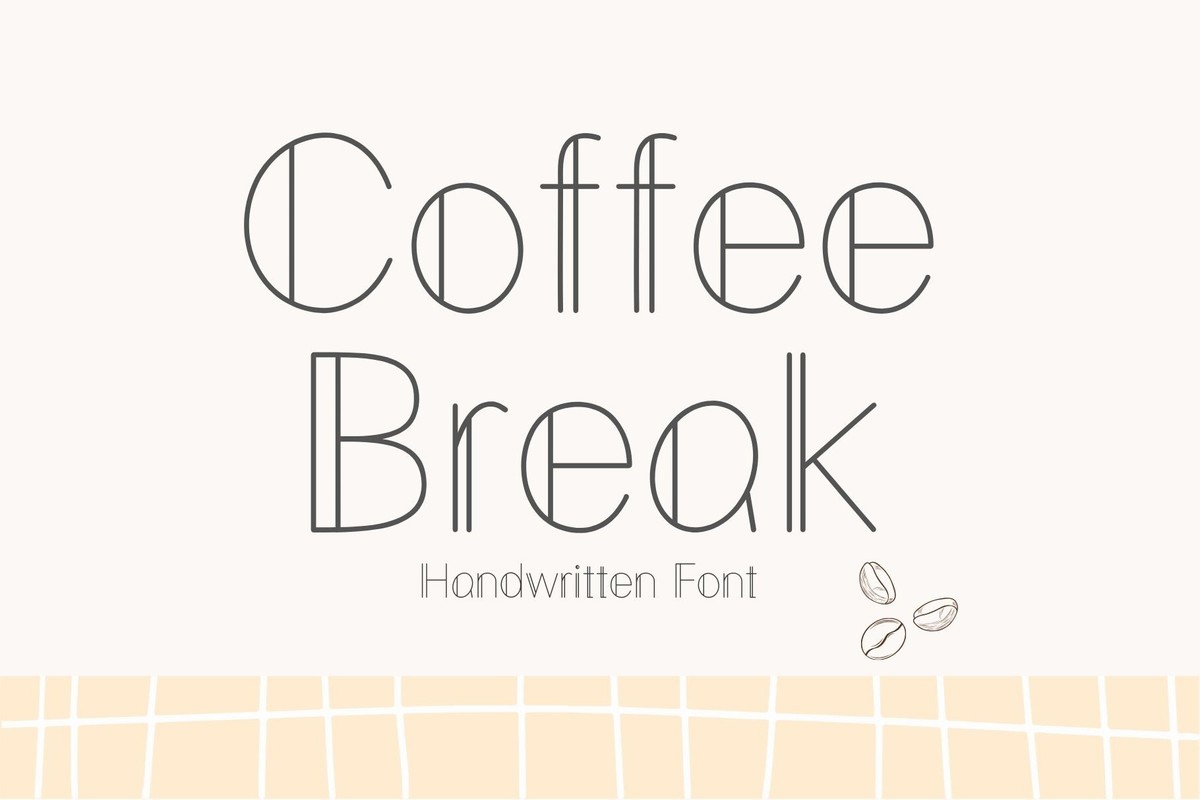 Przykład czcionki Coffee Break