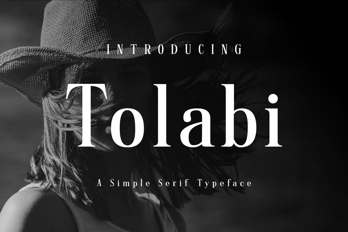 Przykład czcionki Tolabi