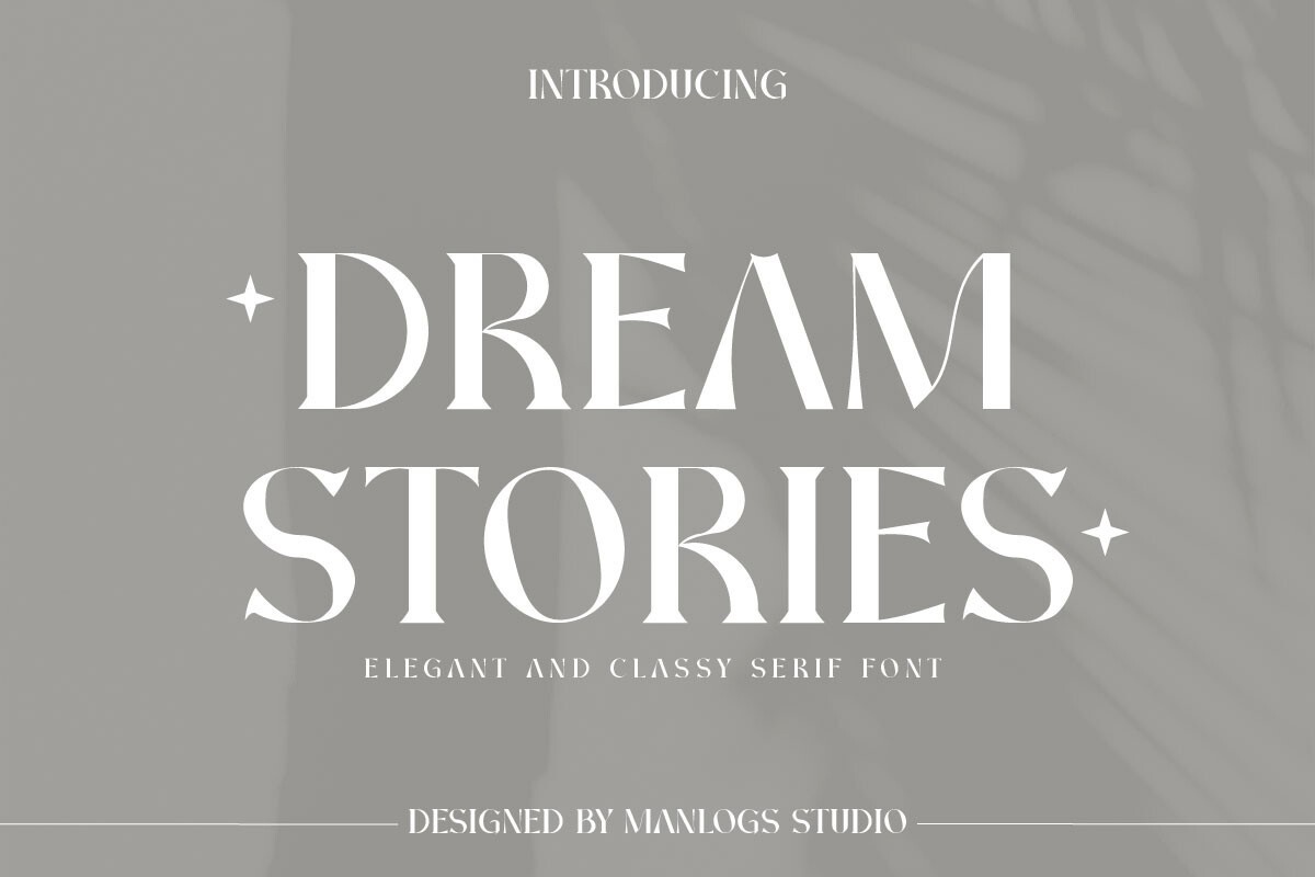 Przykład czcionki Dream Stories