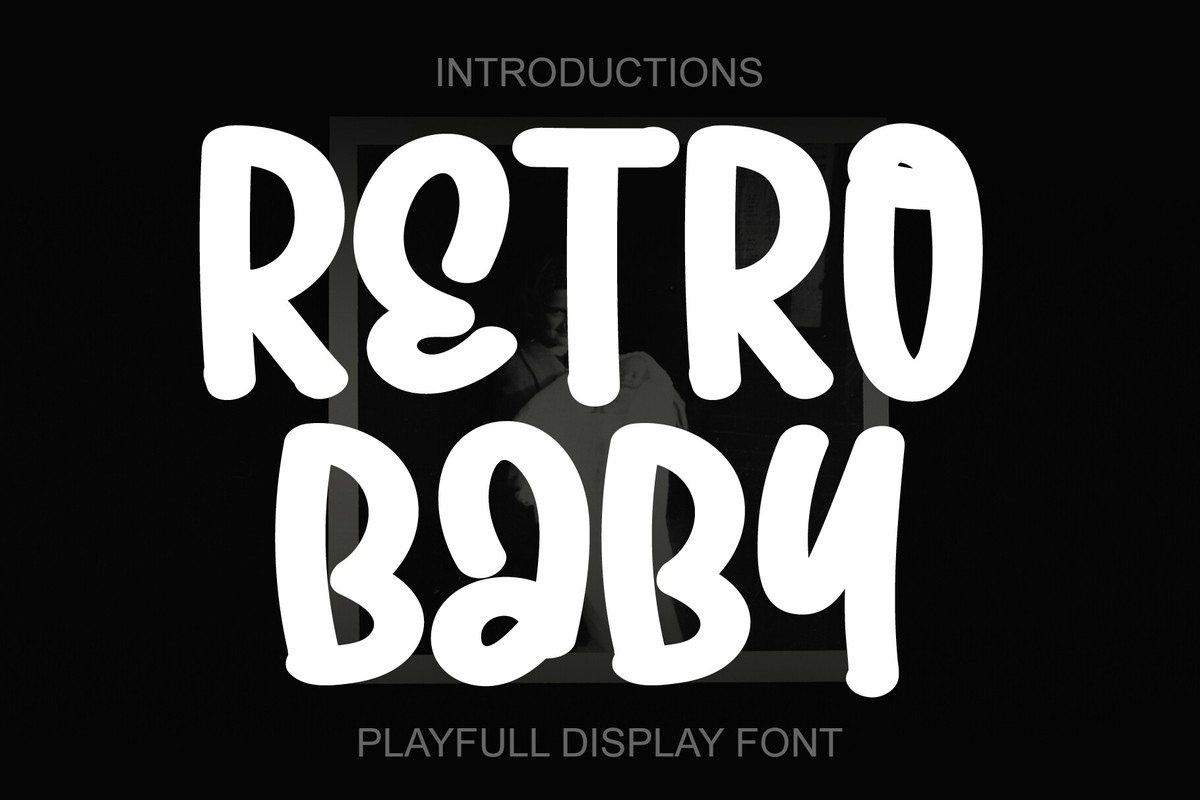 Przykład czcionki Retro Baby