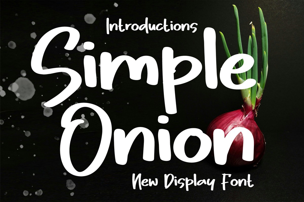 Przykład czcionki Simple Onion