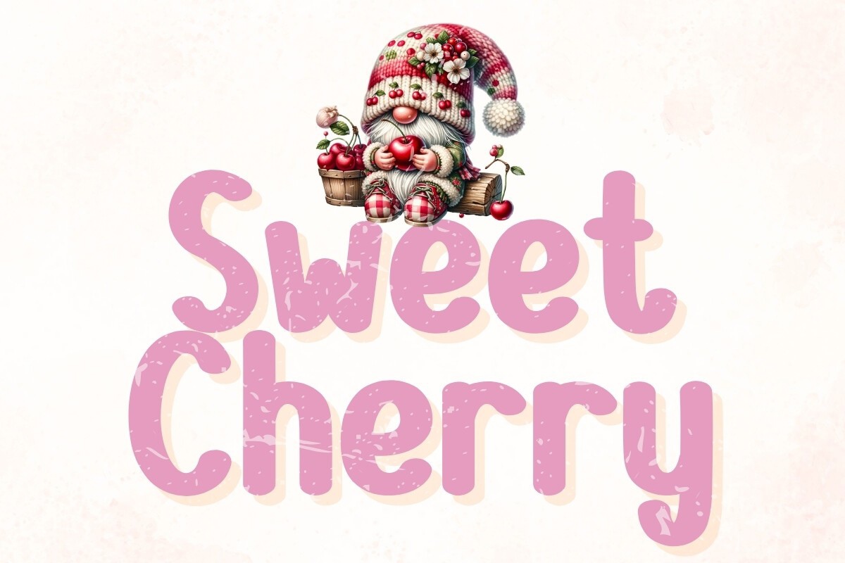 Przykład czcionki Sweet Cherry
