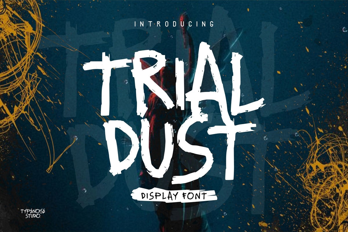 Przykład czcionki Trial Dust Regular