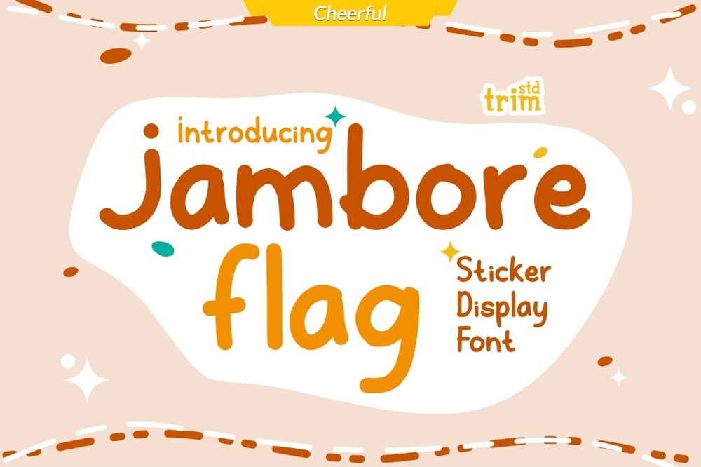 Przykład czcionki Jambore Flag