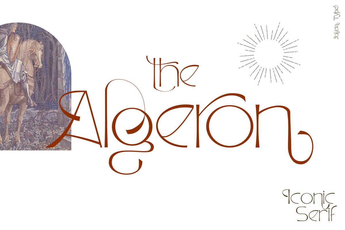 Przykład czcionki The Algeron