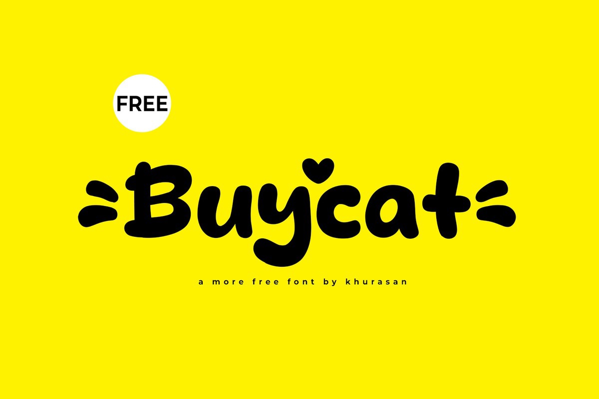 Przykład czcionki Buycat