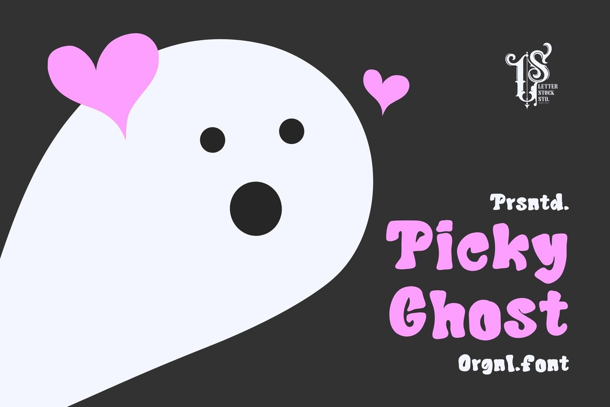 Przykład czcionki Picky Ghost