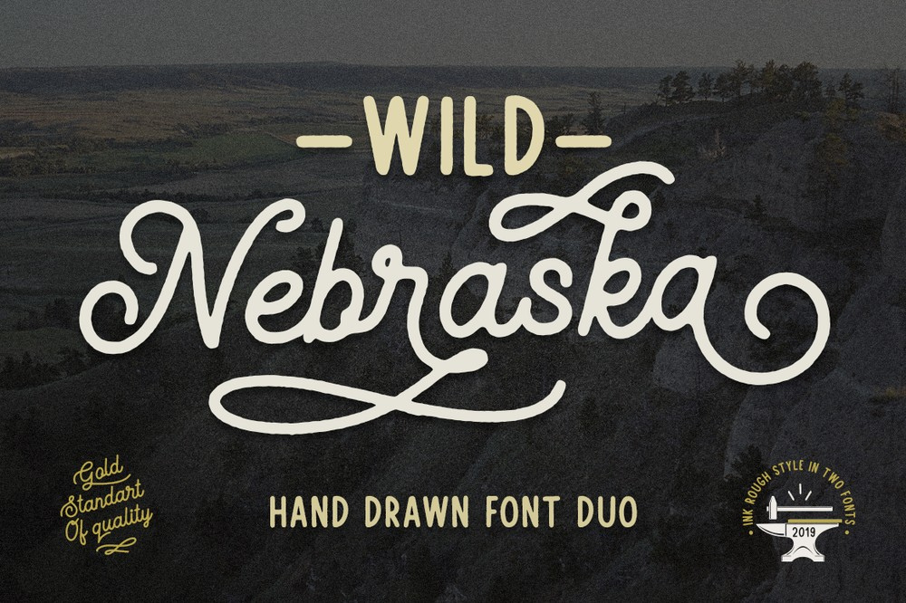 Przykład czcionki Wild Nebraska