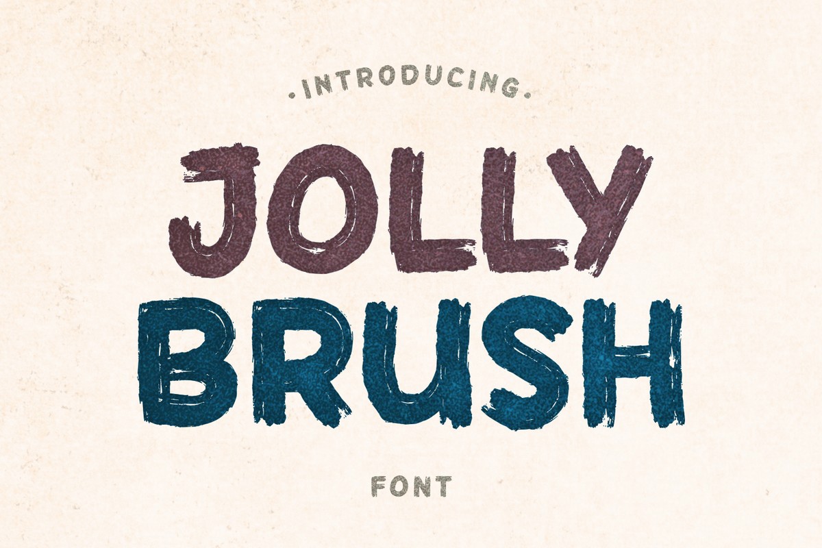 Przykład czcionki Jolly Brush Regular