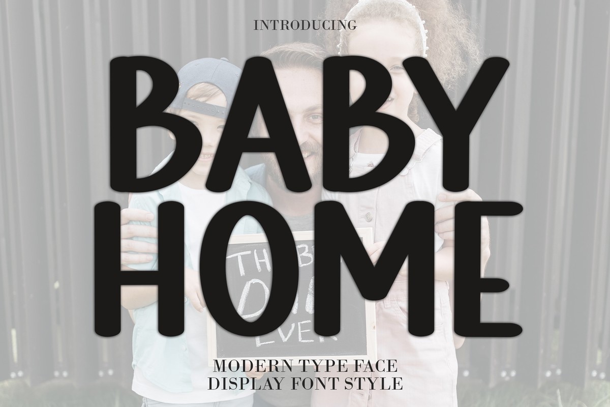 Przykład czcionki Baby Home