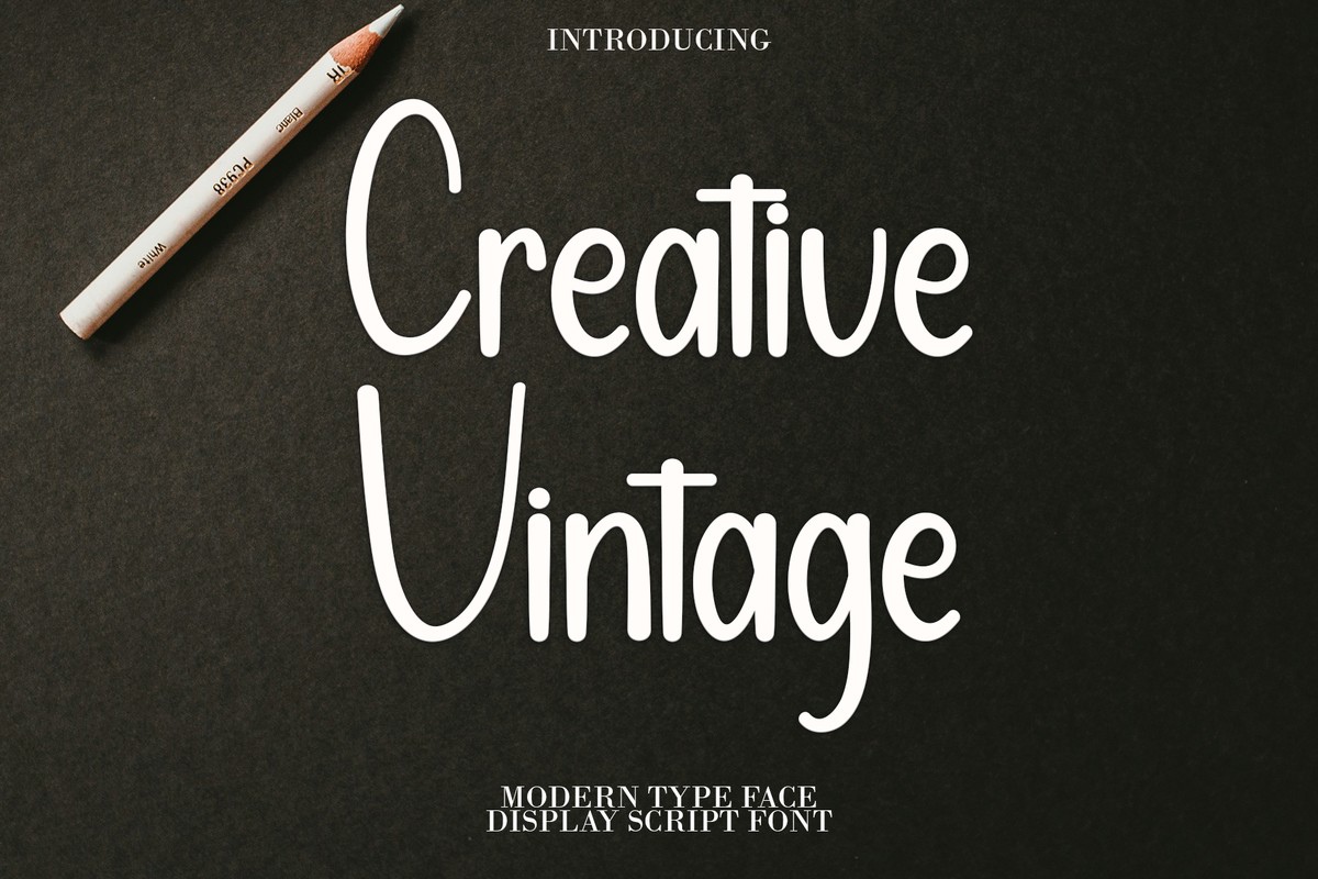 Przykład czcionki Creative Vintage Regular