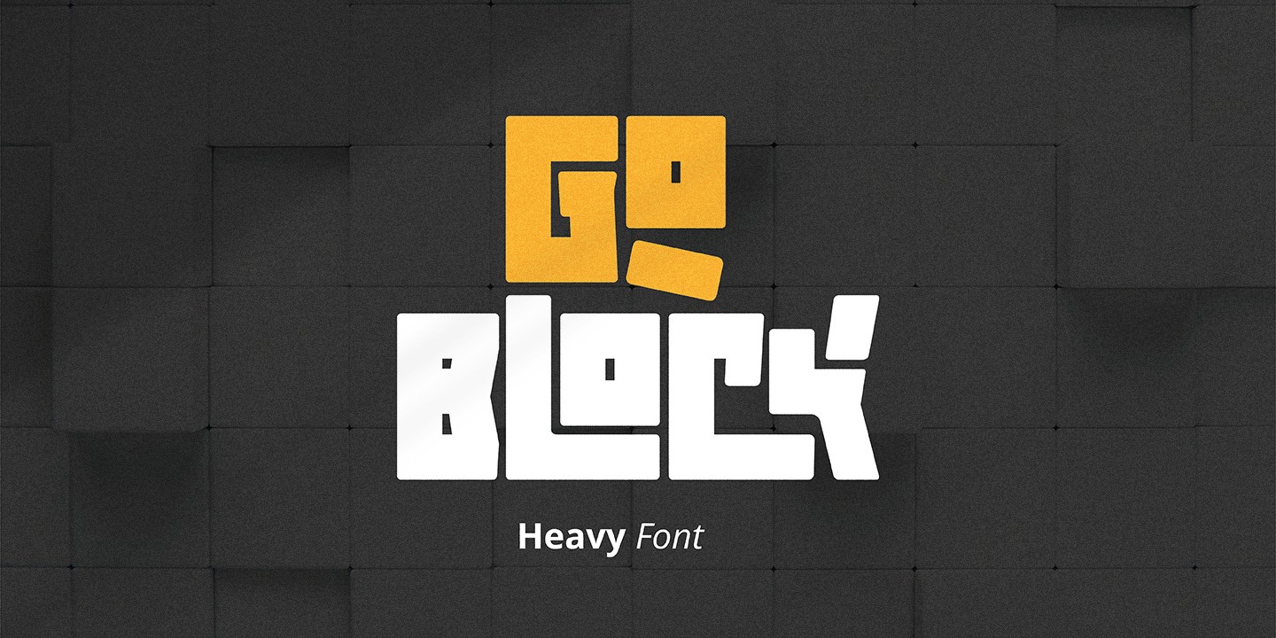 Przykład czcionki Goblock Bold