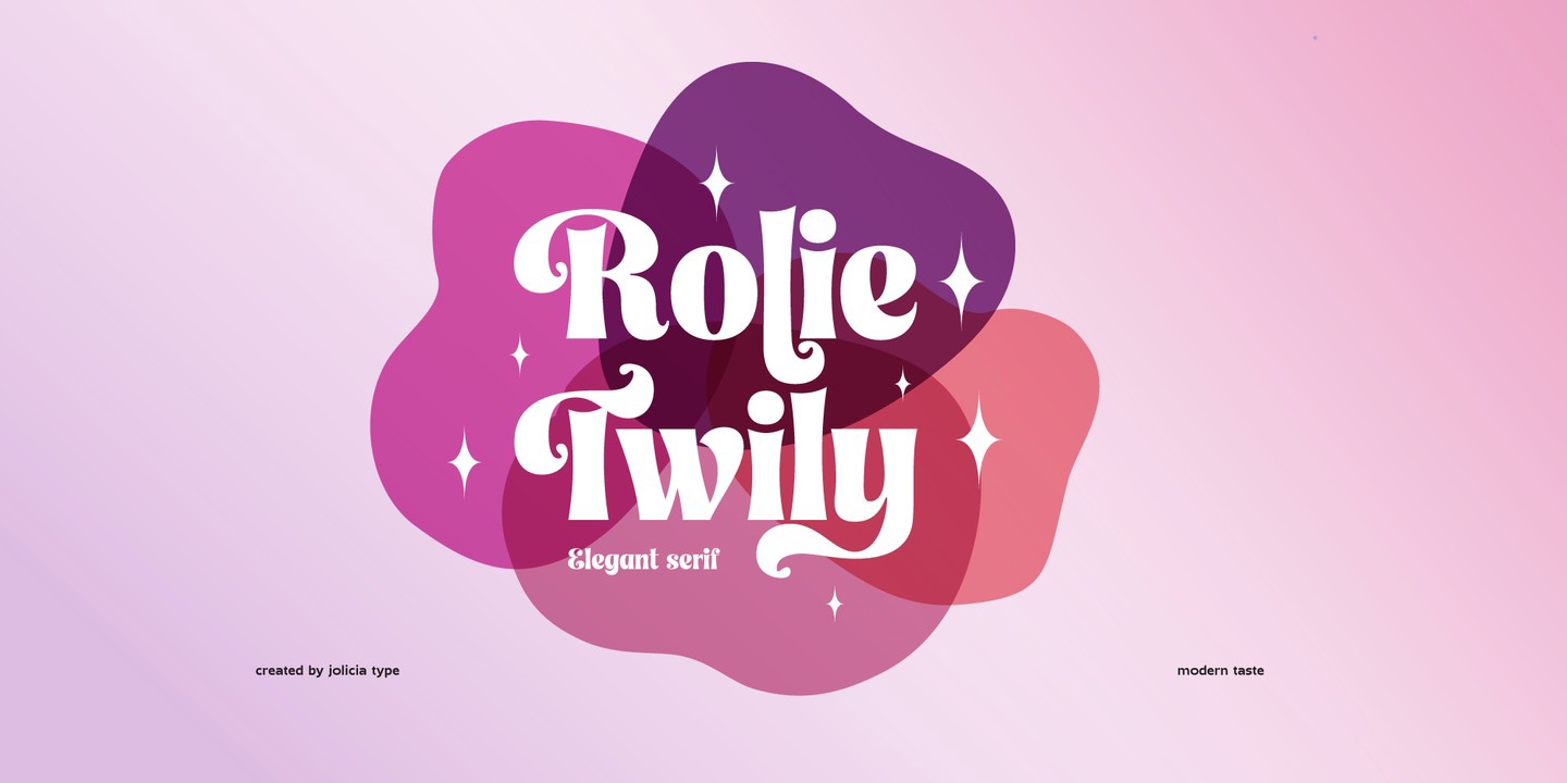 Przykład czcionki Rolie Twily Regular