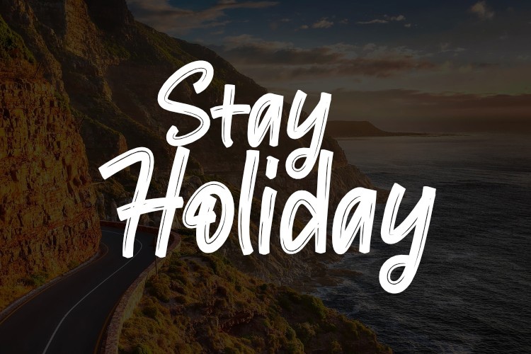 Przykład czcionki Stay Holiday Regular