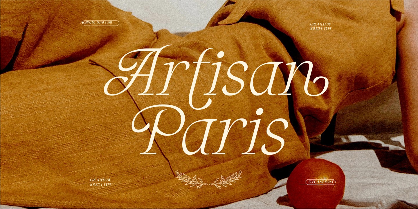 Przykład czcionki Artisan Paris Italic