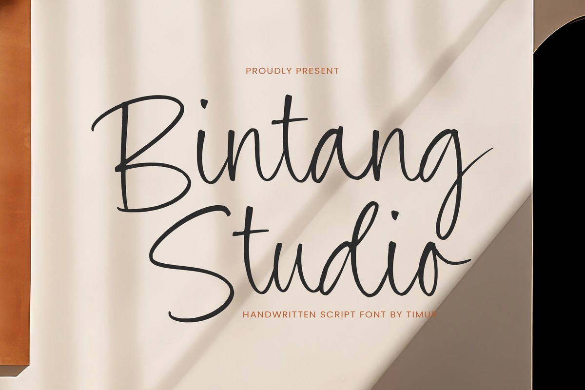 Przykład czcionki Bintang Studio