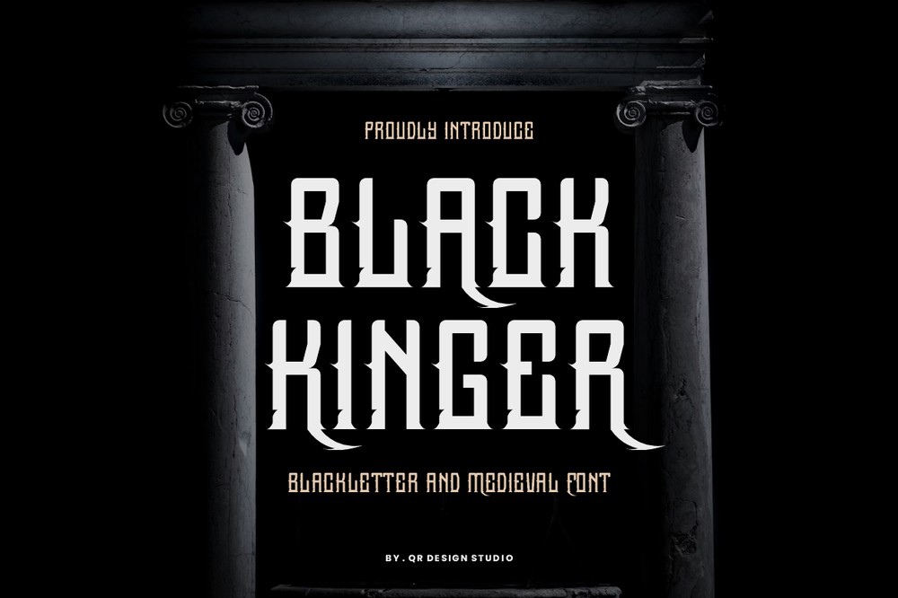 Przykład czcionki Black Kinger