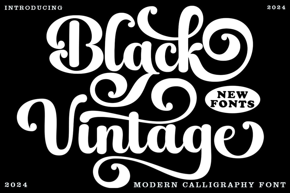 Przykład czcionki Black Vintage Regular