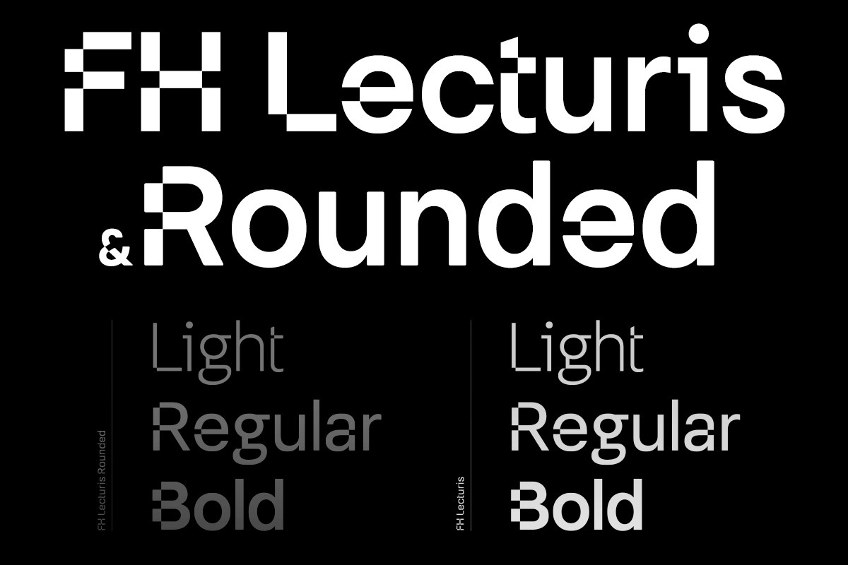 Przykład czcionki FH Lecturis Rounded Bold