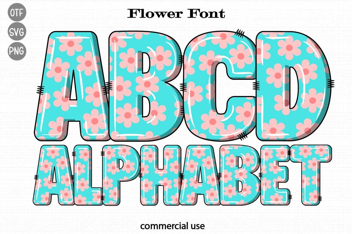 Przykład czcionki Flower Font