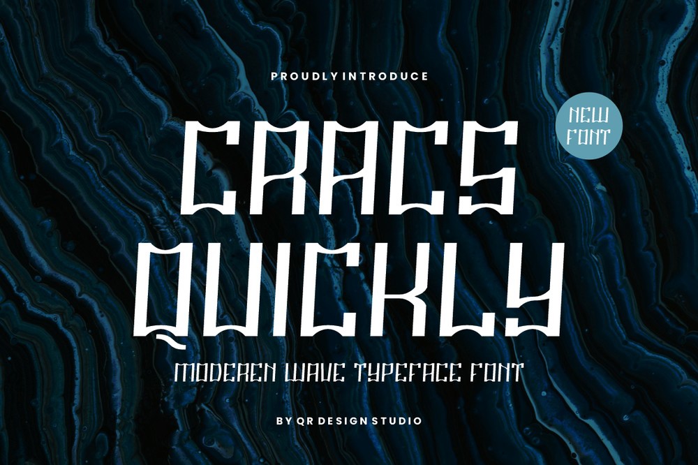 Przykład czcionki Cracs Quickly Regular