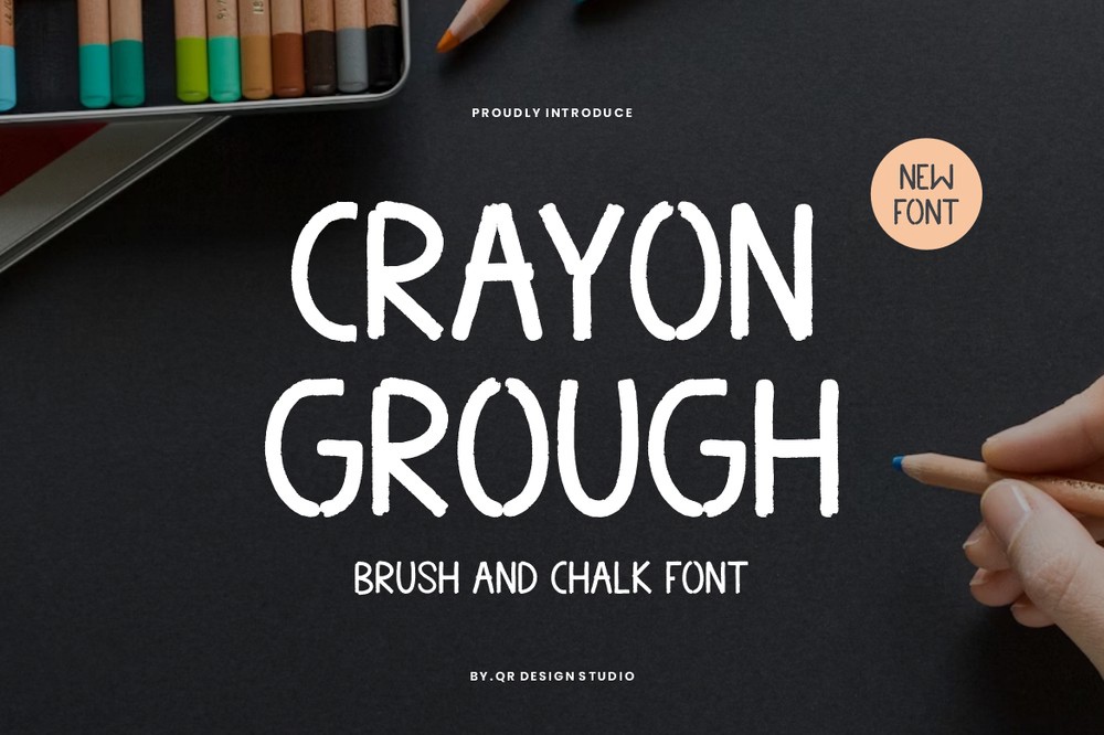 Przykład czcionki Crayon Grough Regular