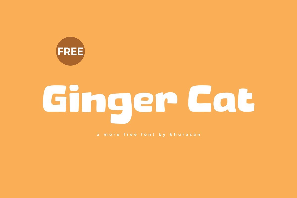 Przykład czcionki Ginger Cat