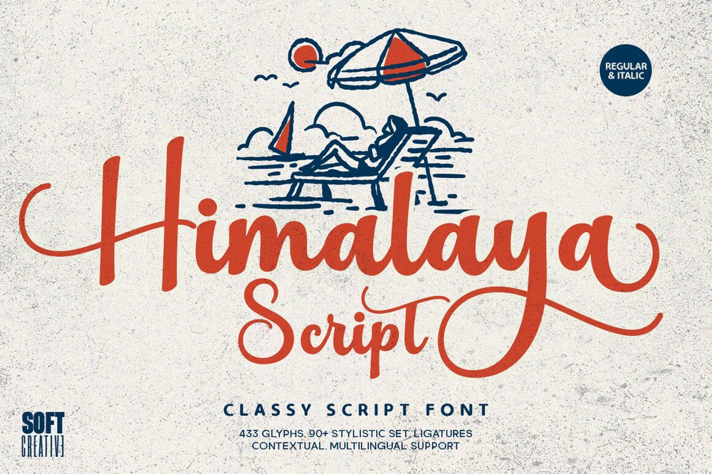 Przykład czcionki Himalaya Script Regular