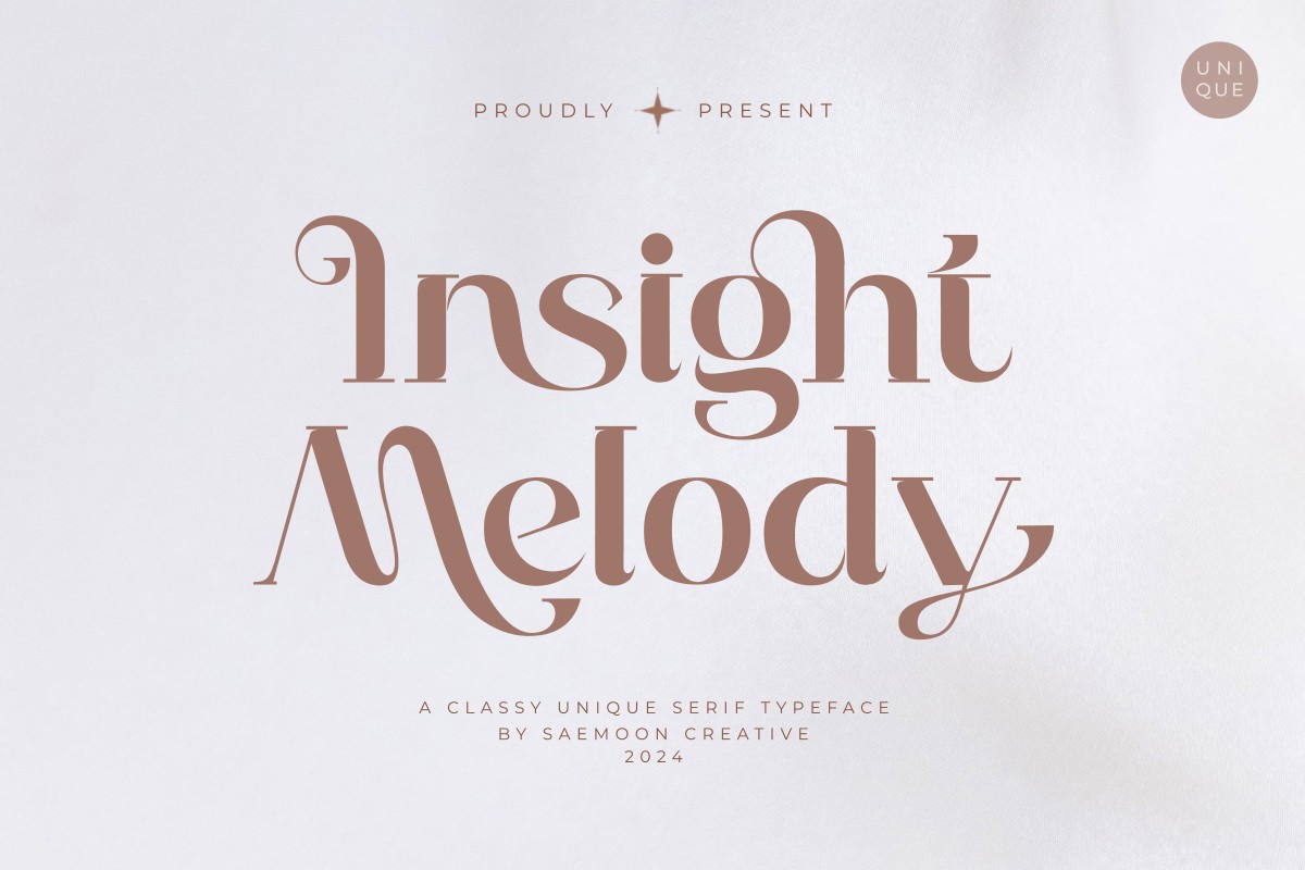 Przykład czcionki Insight Melody Regular