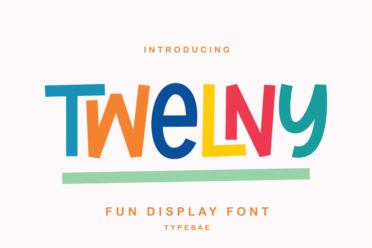 Przykład czcionki Twelny Ligature