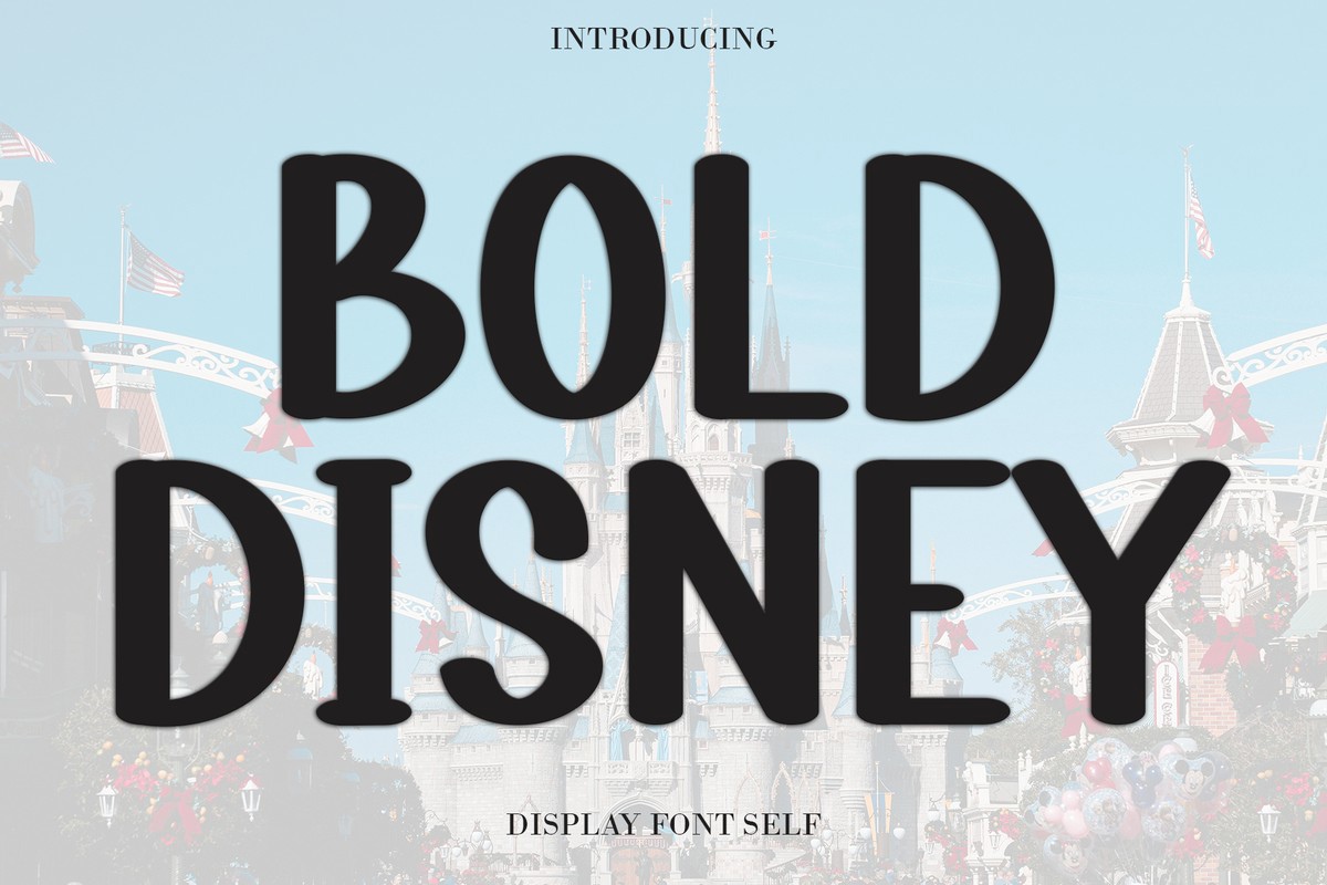 Przykład czcionki Bold Disney