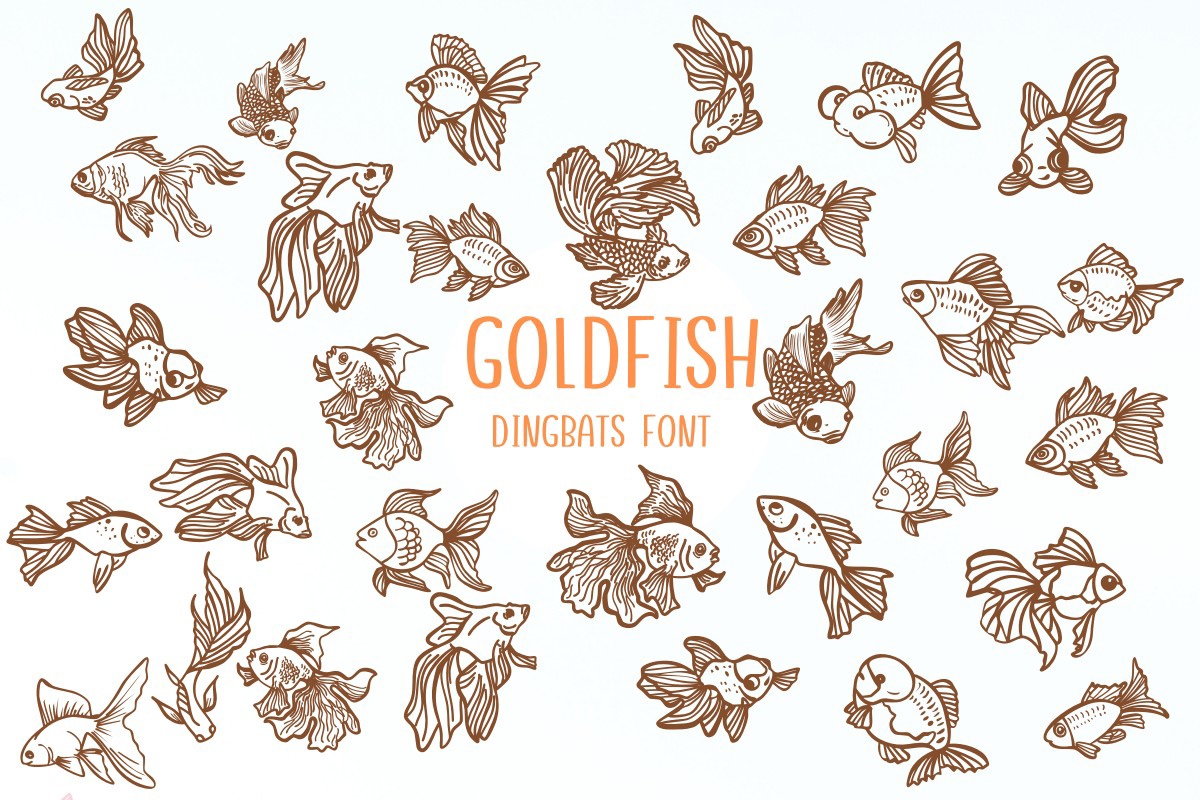 Przykład czcionki Gold Fish