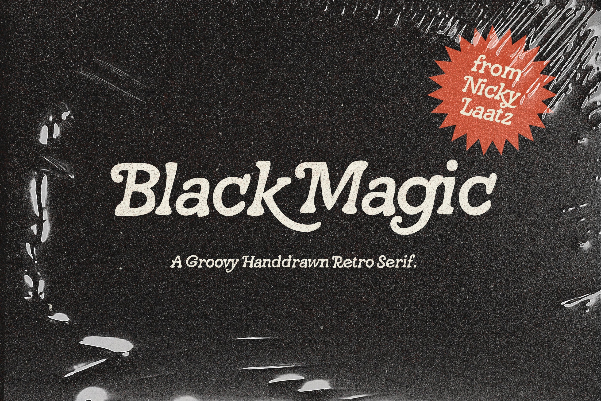 Przykład czcionki Black Magic Regular