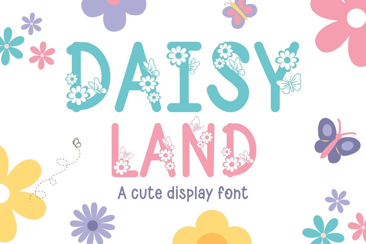 Przykład czcionki Daisy Land